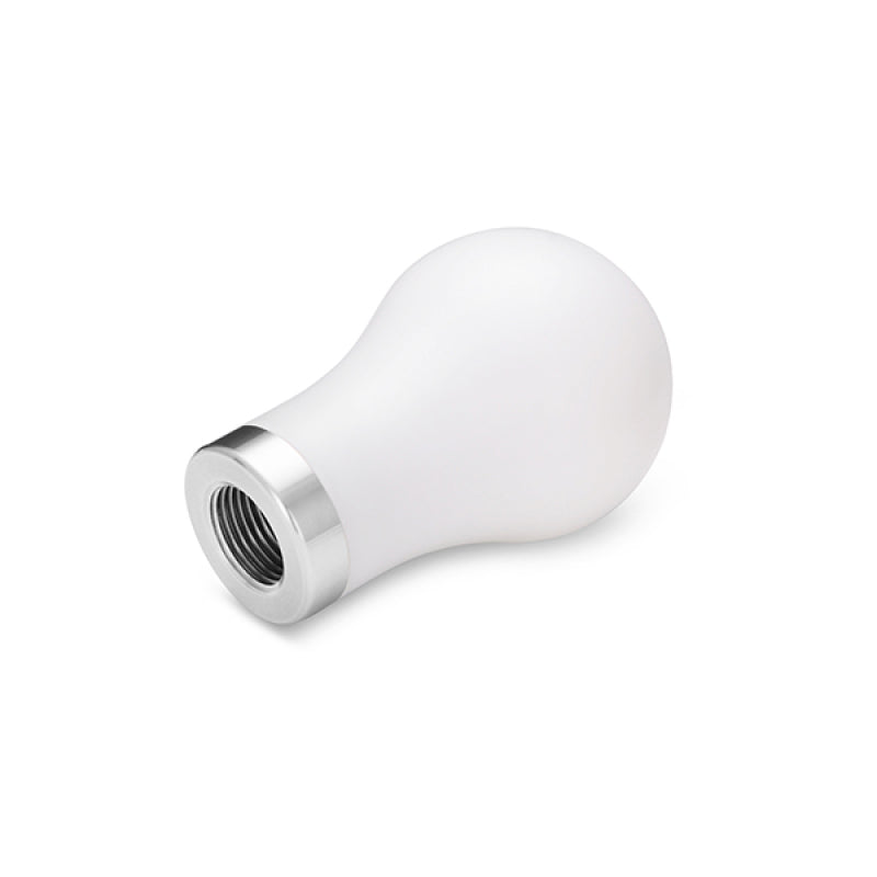Mishimoto Teardrop Shift Knob with Stainless Steel Core - White - OneFastShop