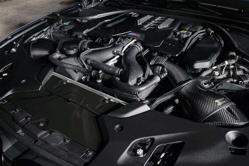 CSF Twin Charge-Air-Cooler Set Crinkle Black for 16-21 BMW M5 F90 / 17-21 BMW M8 F91 F92 F93