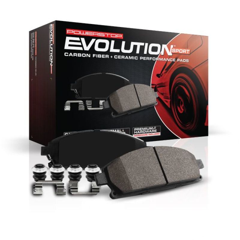 Power Stop 05-19 Chrysler 300 Front Z23 Evolution Sport Brake Pads with Hardware