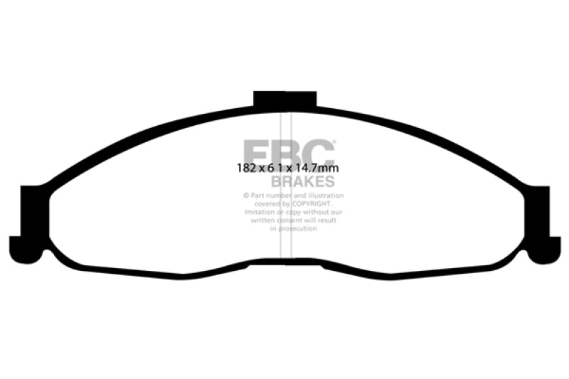 EBC Yellowstuff Front Brake Pads - Chevrolet Camaro, Pontiac Firebird 1998-2002