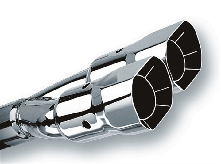 Borla Universal Polished Dual Square Tip Intercooled (2 1/2in Inlet, 2 7/8 x 3 3/8in Outlet)