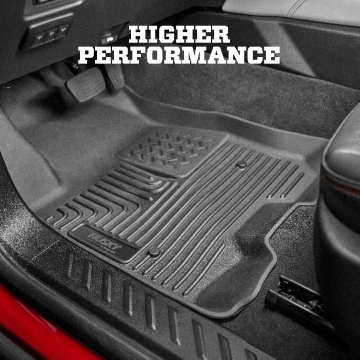 Husky Liners 2018 Buick Enclave w/ Bucket Seats WeatherBeater 2nd Row Black Floor Liners