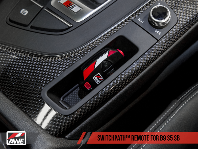 AWE Tuning Audi B9 S5 Sportback SwitchPath Exhaust - Non-Resonated (Black 102mm Tips).