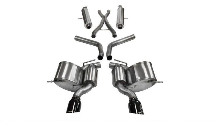 CORSA Performance Black Sport Cat-Back Exhaust for 2012-2013 Jeep Grand Cherokee 6.4L V8 SRT8 - OneFastShop