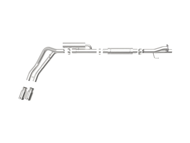 aFe Rebel 3in 409 SS Cat-Back Exhaust with Polish Tips 17-20 Ford F-250 V8 6.2L