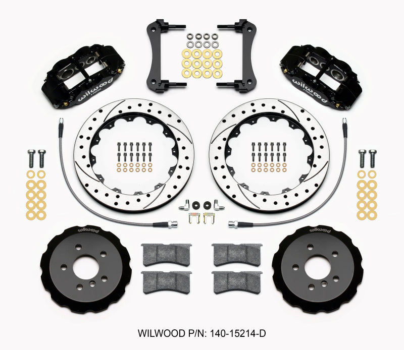 Wilwood Narrow Superlite 6R Front Hat Kit 12.88in Drilled 2014-2015 Mini Cooper - OneFastShop