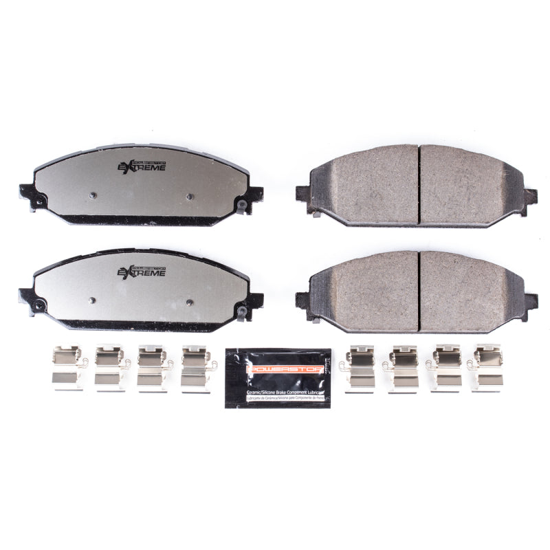 PowerStop Z36 Truck & Tow Brake Pads with Hardware for 2019-2025 Ram 1500