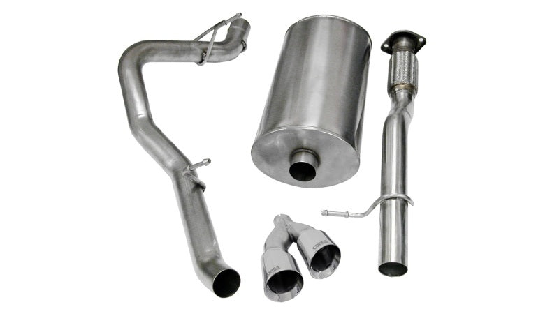 Corsa Performance Polished Sport Cat-Back Exhaust for 2009-2013 Chevrolet Suburban 1500 5.3L V8 - OneFastShop