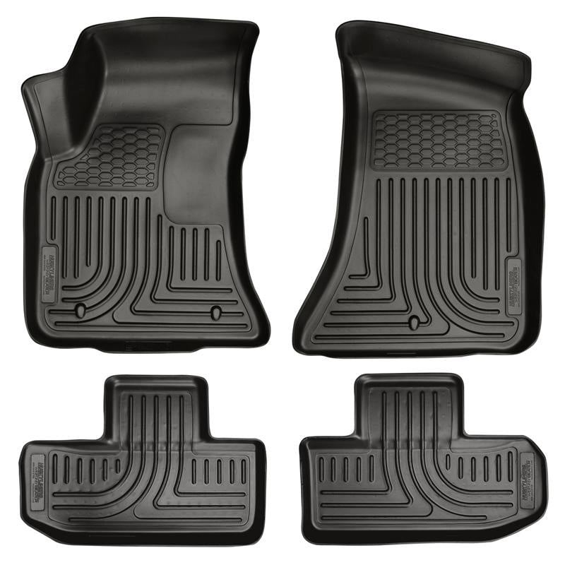 Husky Liners WeatherBeater Front & 2nd Row Floor Liners - Dodge Challenger (2011-2015) - Black, image 4