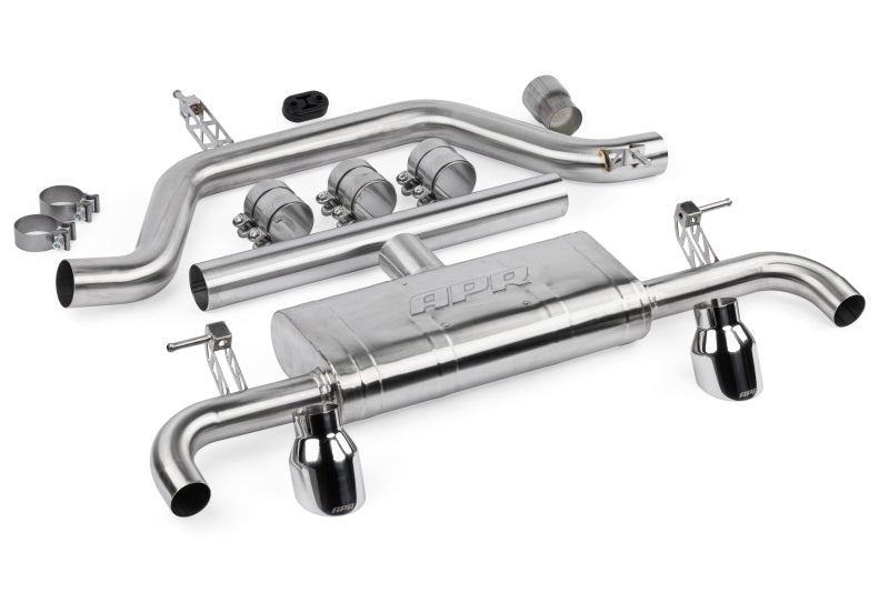 APR Stainless Steel Cat-Back Exhaust - Volkswagen GTI (MK8) 2022-2026 - Polished Tips
