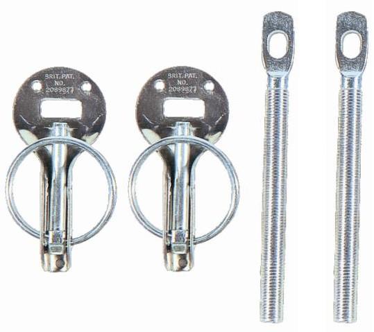 Sparco Hood Pin Set - Silver