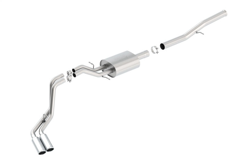 Borla Cat-Back Exhaust System ATAK Dual Rolled Side Exit for 2014-2018 Chevrolet Silverado 1500 and GMC Sierra 1500