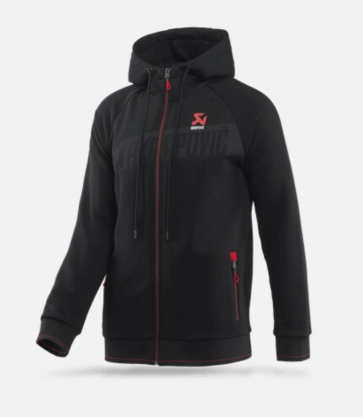 Akrapovic Corpo Zip Hoodie - Black Large - OneFastShop