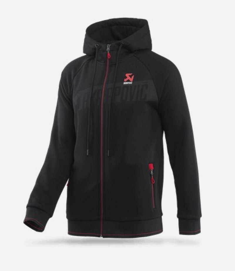 Akrapovic Zip Hoodie Black - Men's XL