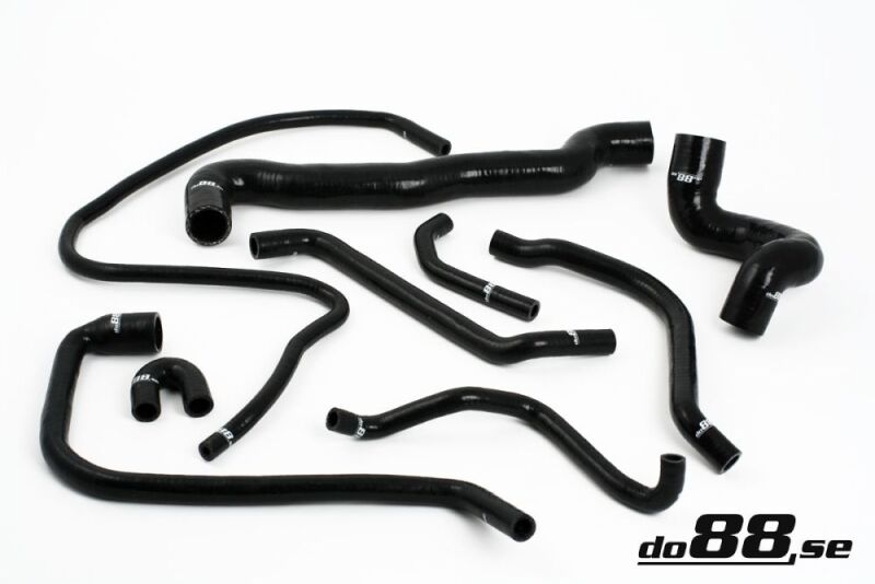 do88 Silicone Coolant Hose Kit - Saab 900 / 9-3 Turbo 1994-1999 - Black