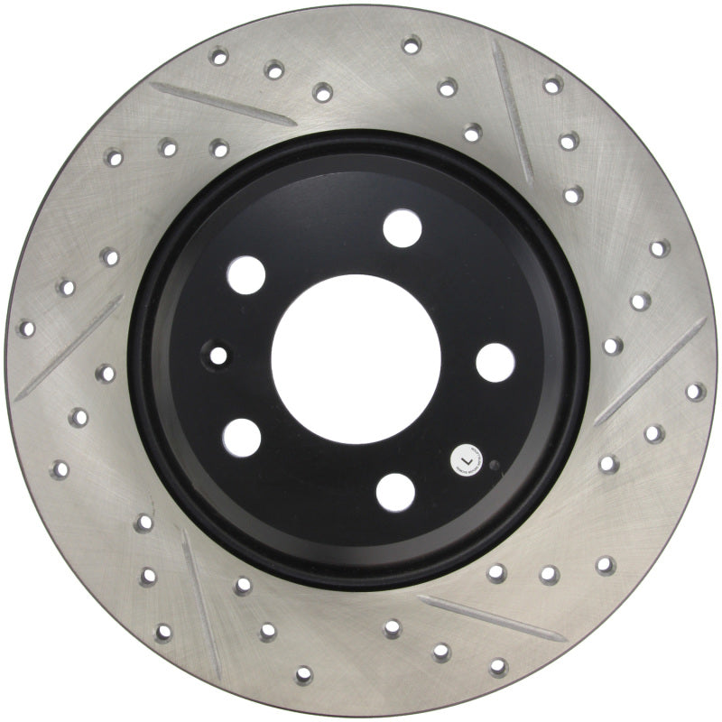 StopTech Power Slot Rear Left Drilled & Slotted Rotor for 09-10 Audi A4/A4 Quattro, 08-10 A5, 10 S4 - OneFastShop