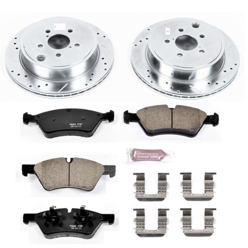 Power Stop Z23 Evolution Sport Rear Brake Kit - Subaru BRZ, Toyota 86, Scion FR-S 2010-2024