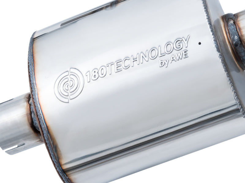 AWE Tuning Touring Edition Exhaust Dual Outlet for Audi B9 A4 - Diamond Black Tips