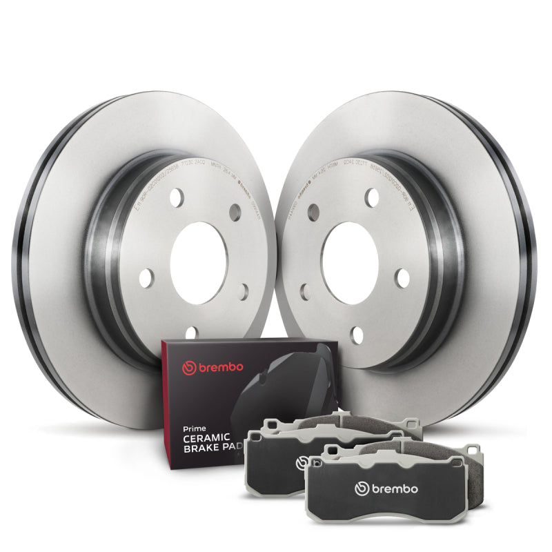 Brembo OE Front Disc Brake Kit for 2017–2020 Jaguar XE and 2017–2021 XF