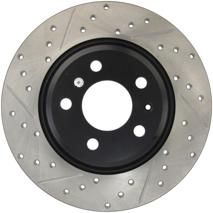 StopTech Power Slot Rear Right Drilled & Slotted Rotor for 09-10 Audi A4/A4 Quattro, 08-10 A5, 10 S4 - OneFastShop