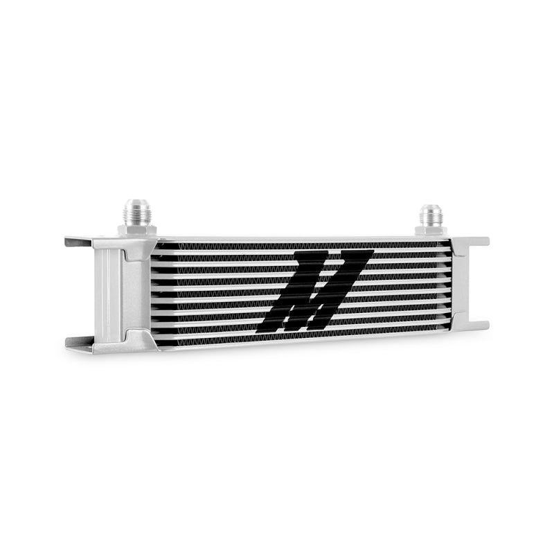 Mishimoto Universal 10-Row Oil Cooler - Silver - OneFastShop