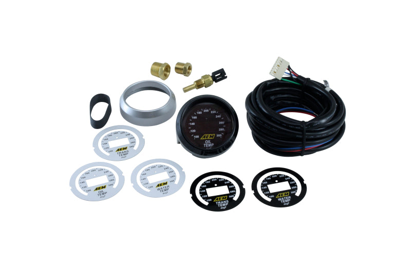 AEM 52mm Digital Temperature Gauge - Oil/Trans/Water