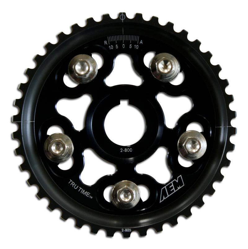 AEM Tru-Time Adjustable Cam Gear - Honda Prelude 1993-2001 - Black