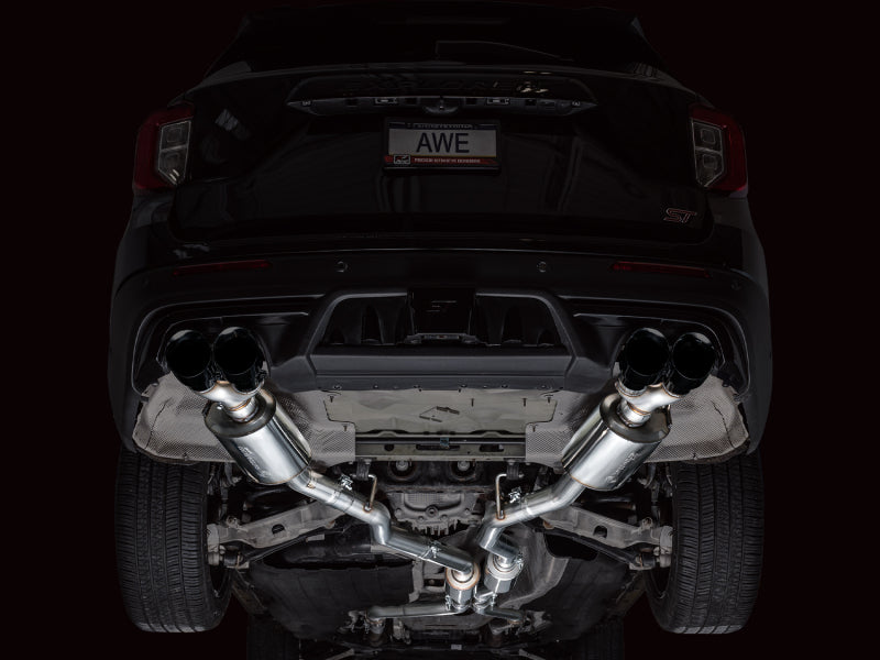 AWE Tuning Touring Edition Exhaust with Diamond Black Tips for 2020+ Ford Explorer ST