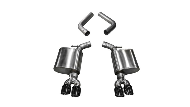 CORSA Performance Black Sport Axle-Back Exhaust with 3.5in Tips for 2015-23 Dodge Challenger 6.4L/17-19 Challenger 5.7L