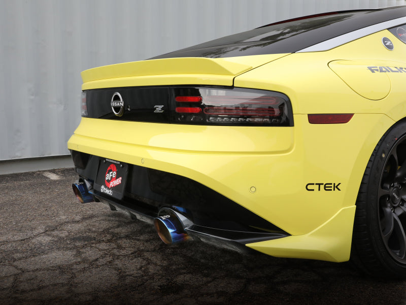 aFe Stainless Steel Axle-Back Exhaust System for 2023-2025 Nissan Z V6-3.0L with Blue Flame Tip - OneFastShop