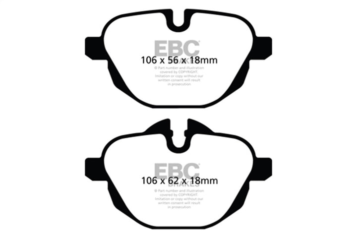 EBC Yellowstuff Rear Brake Pads for 2014-2020 BMW i8 1.5 Turbo/Electric - OneFastShop