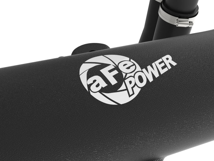 aFe BladeRunner 2-1/4in Aluminum Hot Charge Pipe - Ford Bronco Raptor 2022-2025 - Wrinkle Black, view 5