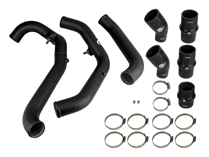 aFe BladeRunner 2.5in Aluminum Hot-Side Intercooler Tube - Ford F-150 Raptor 2017-2020 3.5L EcoBoost - Black, view 6