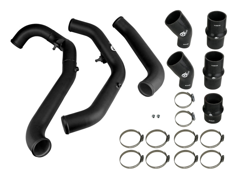 aFe BladeRunner 2.5in Aluminum Hot-Side Intercooler Tube - Ford F-150 Raptor 2017-2020 3.5L EcoBoost - Black, view 6