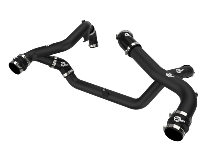 aFe BladeRunner Aluminum Hot & Cold Charge Pipe Kit - Ford Explorer ST 2022-2025 - Black