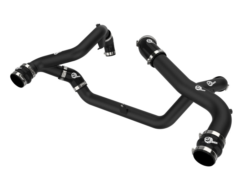 aFe BladeRunner Aluminum Hot & Cold Charge Pipe Kit - Ford Explorer ST 2022-2025 - Black