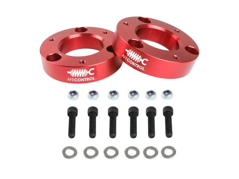 aFe CONTROL 2.0in Red Front Leveling Kit - Chevrolet Silverado 1500 / GMC Sierra 1500 2007-2024, view 5