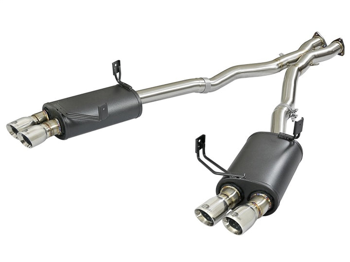 aFe MACH Force-Xp 2-1/2in 304 Stainless Steel Cat-Back Exhaust - BMW Z4 M Coupe / M Roadster 3.2L 2006-2008 - Polished Tips