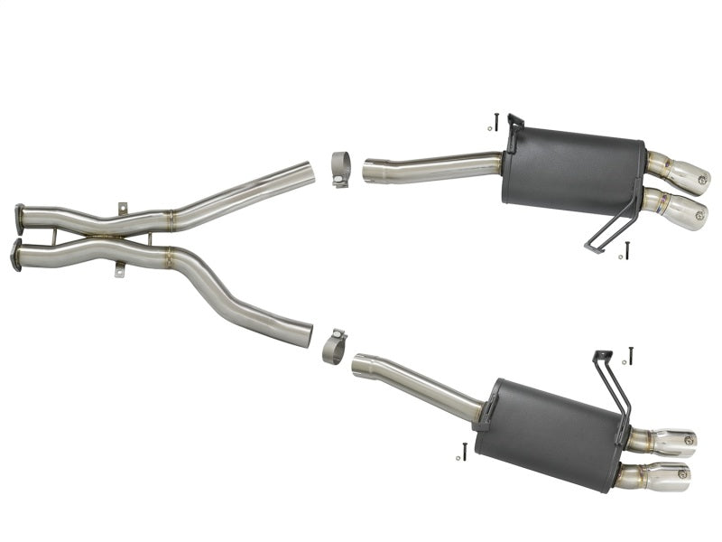 aFe MACH Force-Xp 2-1/2in 304 Stainless Steel Cat-Back Exhaust - BMW Z4 M Coupe / M Roadster 3.2L 2006-2008 - Polished Tips, view 4