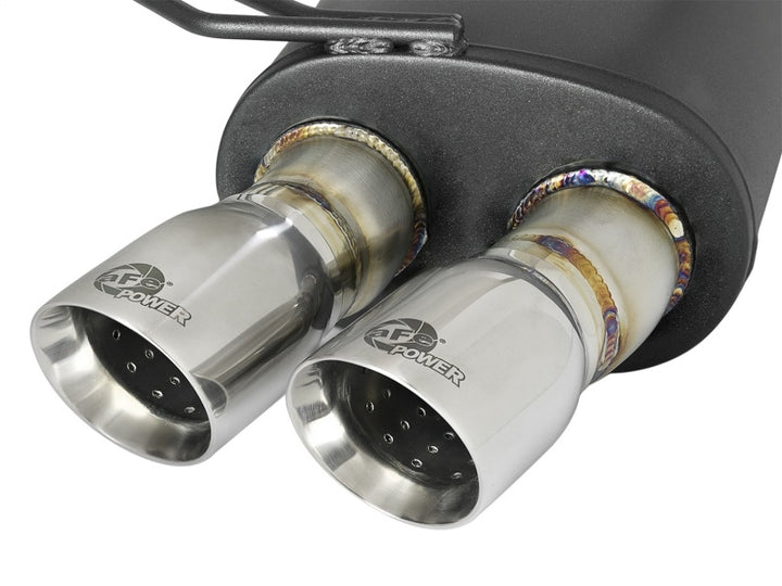 aFe MACH Force-Xp 2-1/2in 304 Stainless Steel Cat-Back Exhaust - BMW Z4 M Coupe / M Roadster 3.2L 2006-2008 - Polished Tips, view 6