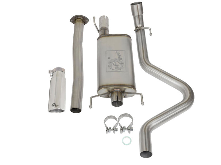 aFe MACH Force XP Cat-Back Stainless Steel Exhaust Syst with Polished Tip - Toyota Tacoma 2005-2012 L4-2.7L, view 6
