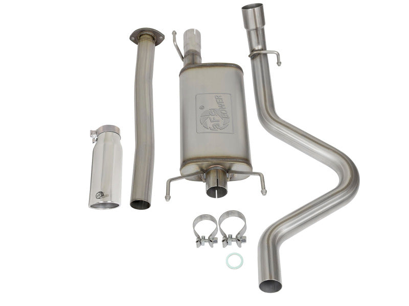 aFe MACH Force XP Cat-Back Stainless Steel Exhaust Syst with Polished Tip - Toyota Tacoma 2005-2012 L4-2.7L, view 6