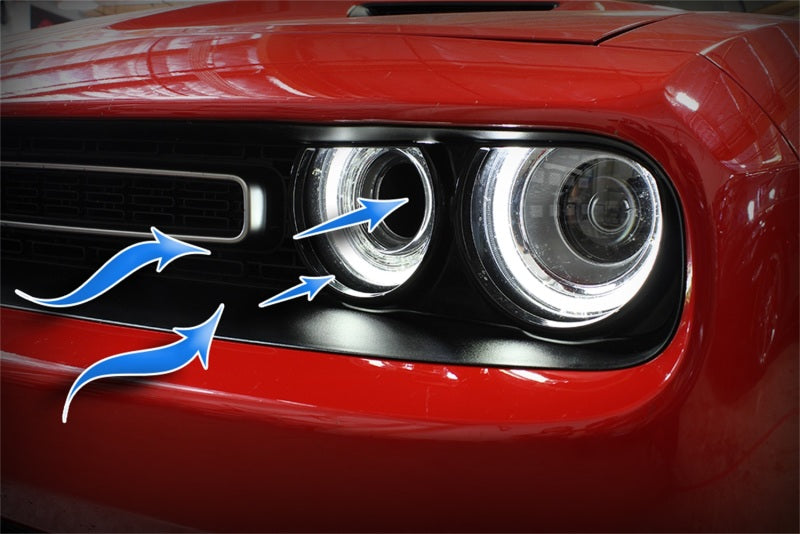 aFe Momentum GT Carbon Fiber Dynamic Air Scoop - Dodge Challenger 2015-2023, view 2