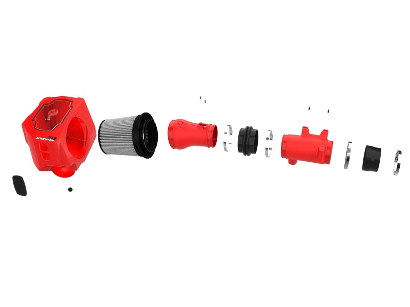 aFe Momentum GT Pro DRY S Cold Air Intake System - Ram 1500 / Jeep Wagoneer / Grand Wagoneer 3.0L Hurricane 2022-2025 - Red Edition, view 2