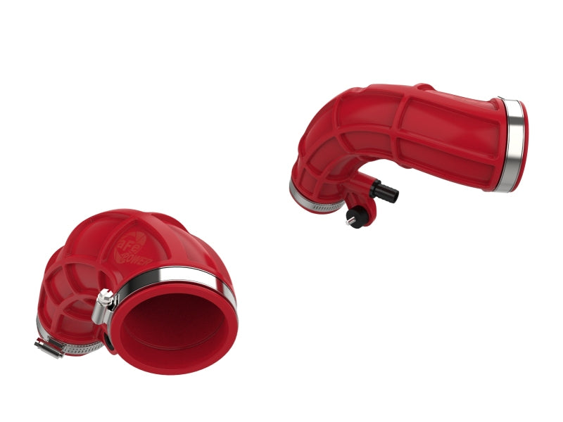aFe Power Turbo Inlet Pipes - Toyota Tundra / Sequoia / Lexus LX600 / GX550 3.4L Twin-Turbo 2022-2026 - Red
