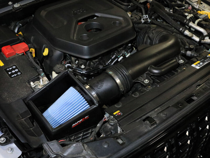 aFe Rapid Induction Cold Air Intake System - Jeep Wrangler (JL) 2.0L Turbo 2024-2025 - D2 Dura-Dry Filter, view 2