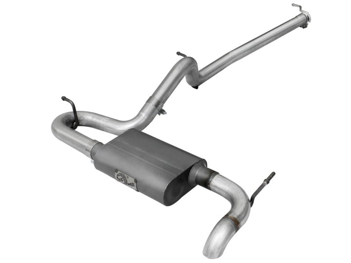 aFe Scorpion Exhaust System Cat-Back 2.5in Aluminized Hi-Tuck - Jeep Wrangler JK 2007-2018 V6 3.6/3.8L