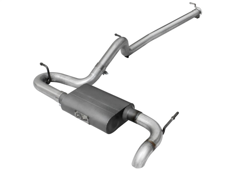 aFe Scorpion Exhaust System Cat-Back 2.5in Aluminized Hi-Tuck - Jeep Wrangler JK 2007-2018 V6 3.6/3.8L