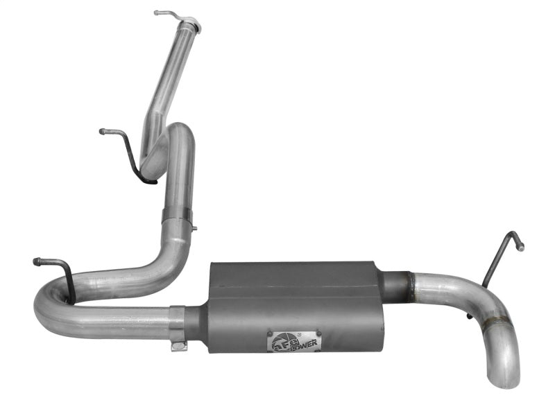aFe Scorpion Exhaust System Cat-Back 2.5in Aluminized Hi-Tuck - Jeep Wrangler JK 2007-2018 V6 3.6/3.8L, view 2