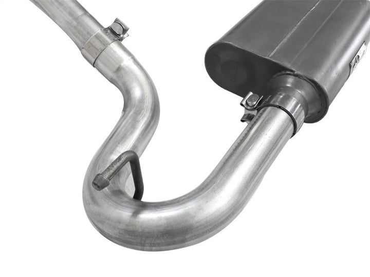 aFe Scorpion Exhaust System Cat-Back 2.5in Aluminized Hi-Tuck - Jeep Wrangler JK 2007-2018 V6 3.6/3.8L, view 3